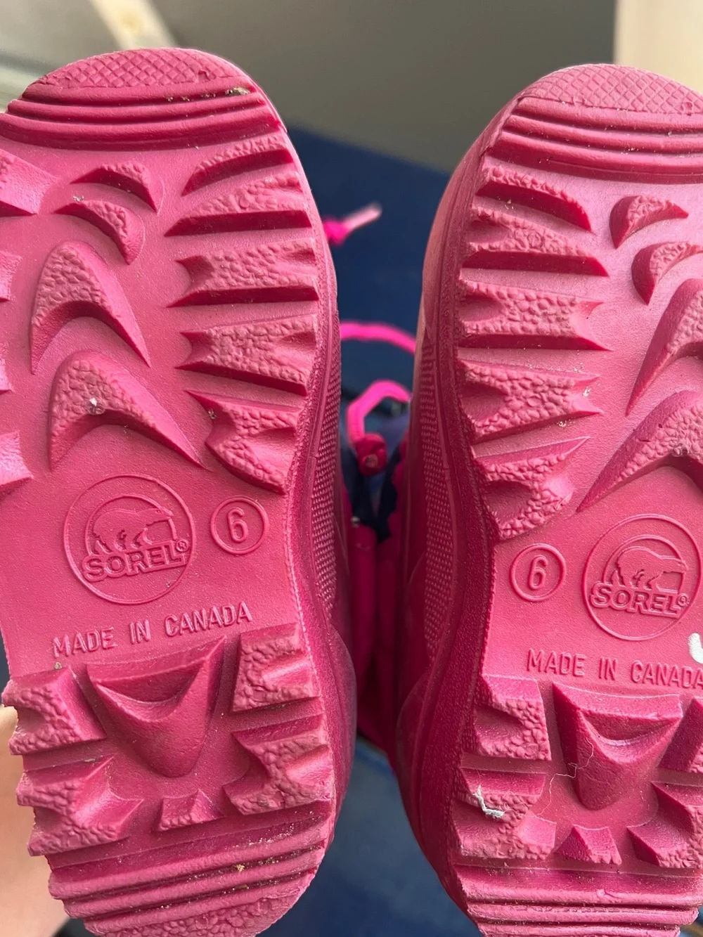 SOREL Kids Size 6 Pink Purple Insulated Waterproof Winter Snow Boots